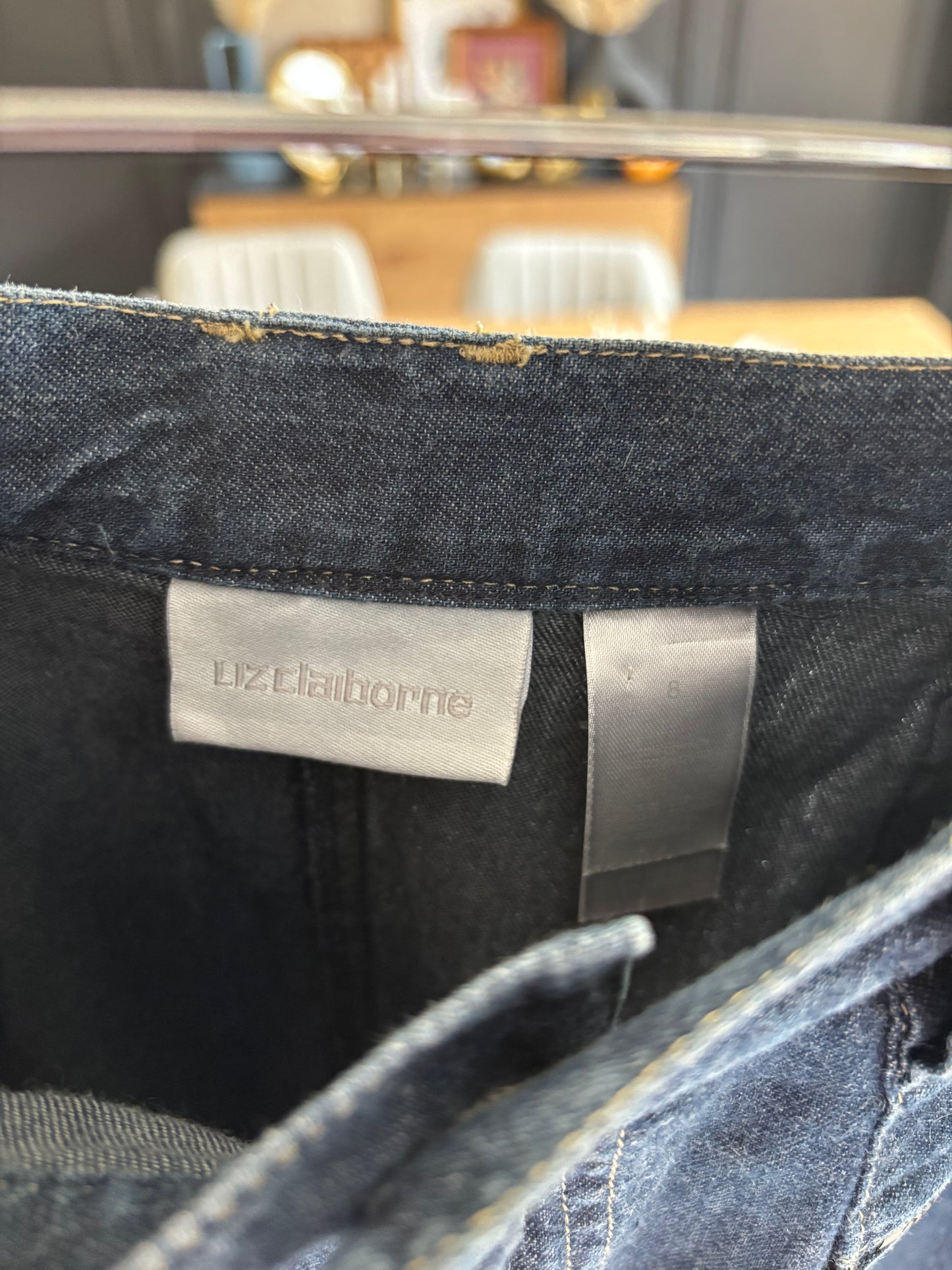 Liz Claiborne Long Denim Skirt Size 8