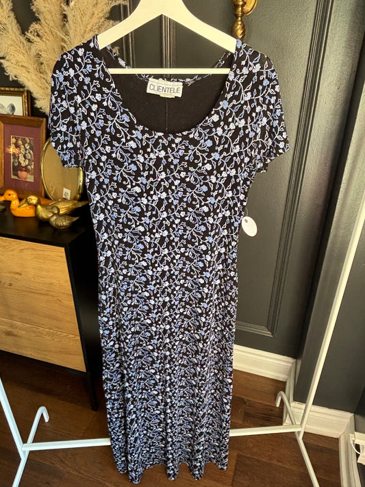 Vintage Stretchy Long Dress Size L