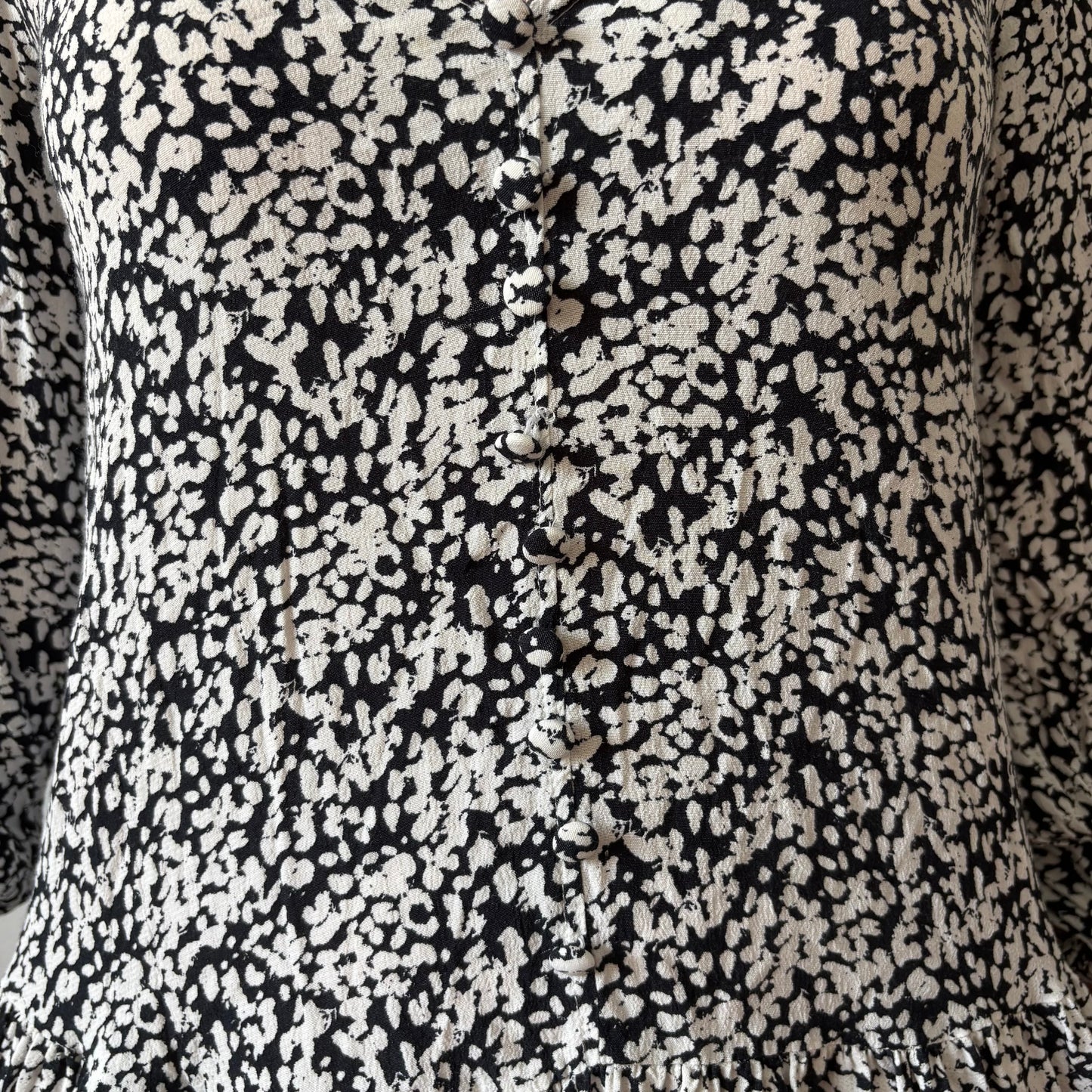 Black & White Flowy Zara Dress