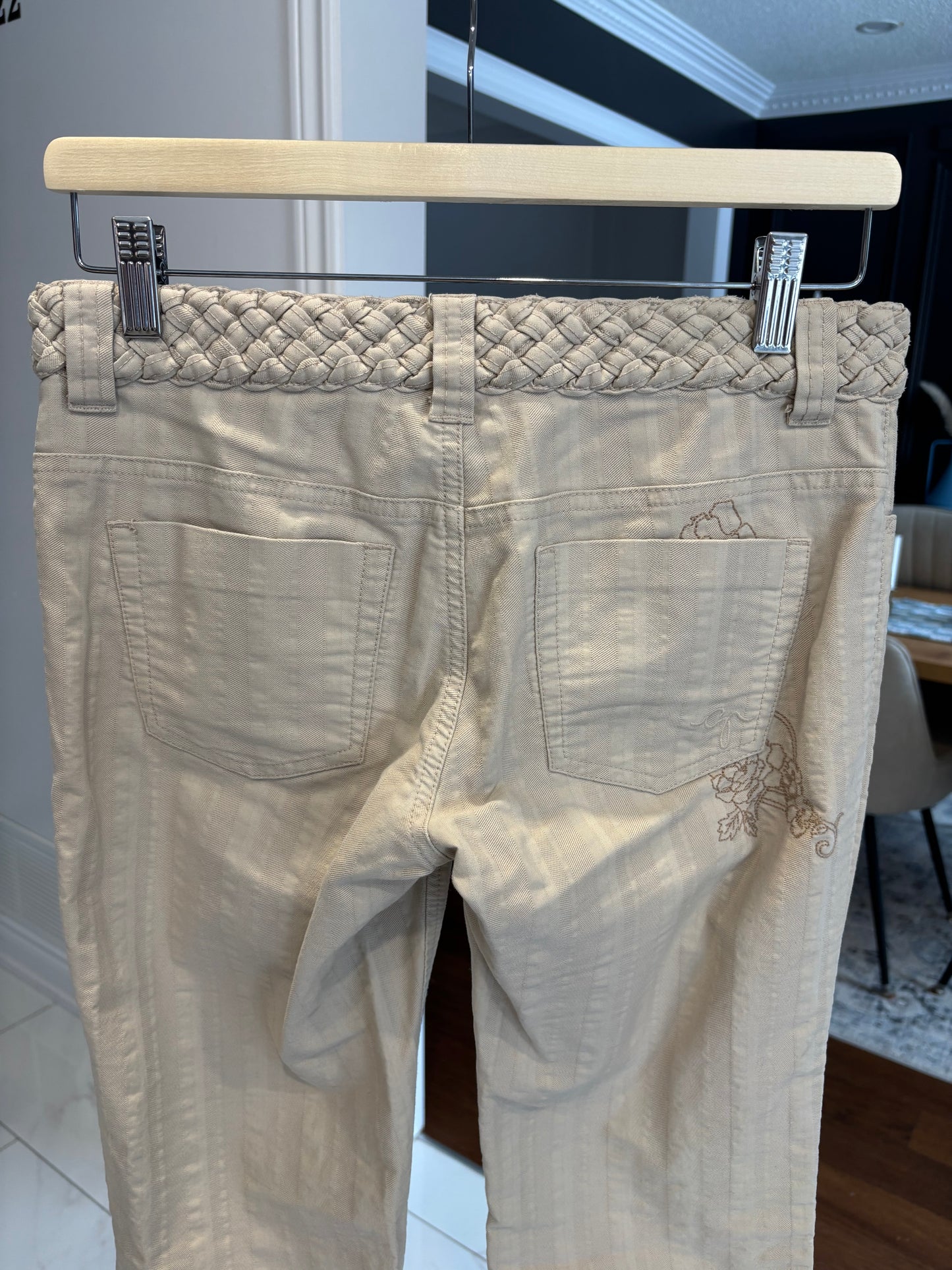 Guess Braided Waist Band Flare Jeans Size 27