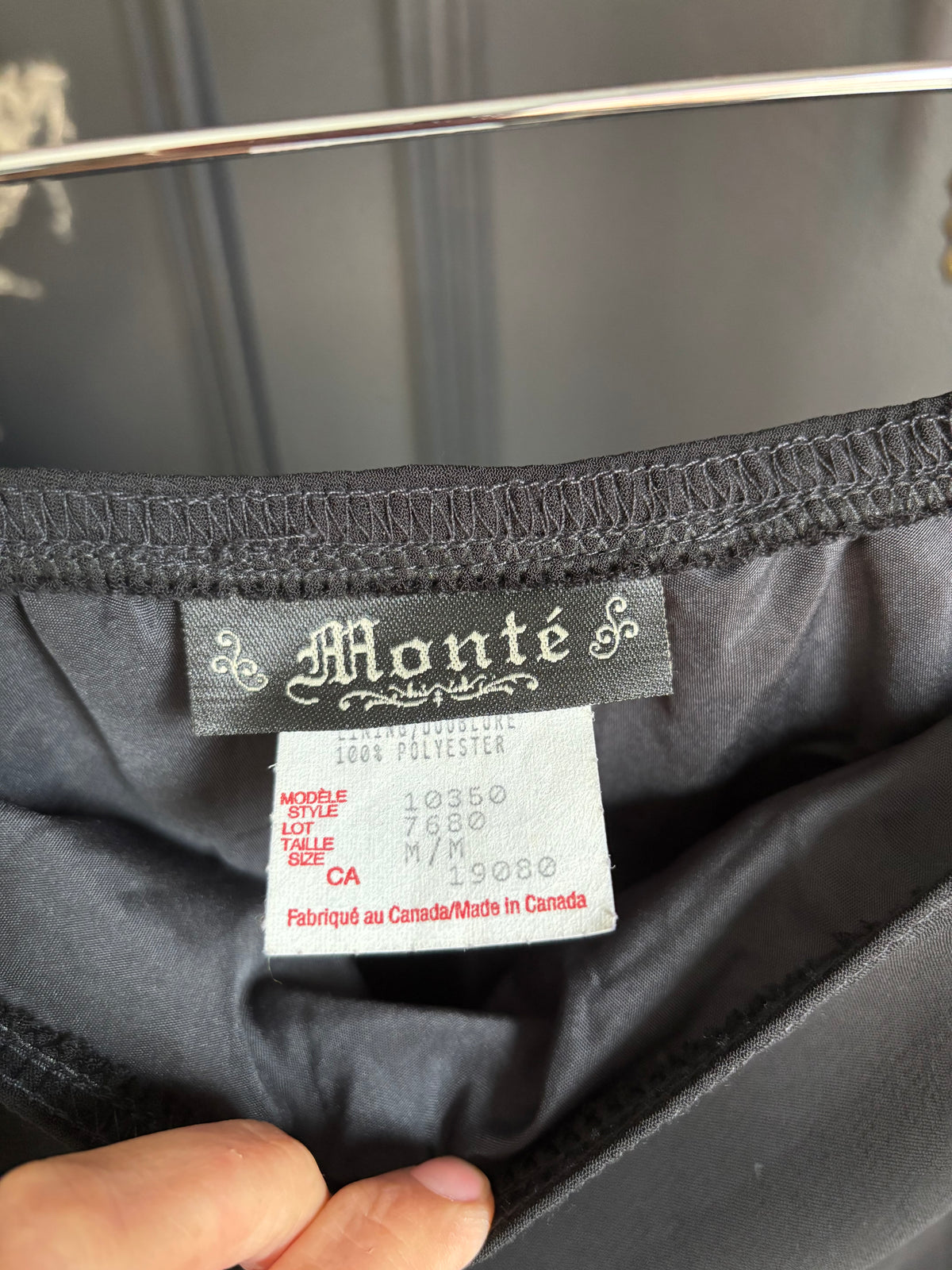 Black Vintage Monte Skirt Size M