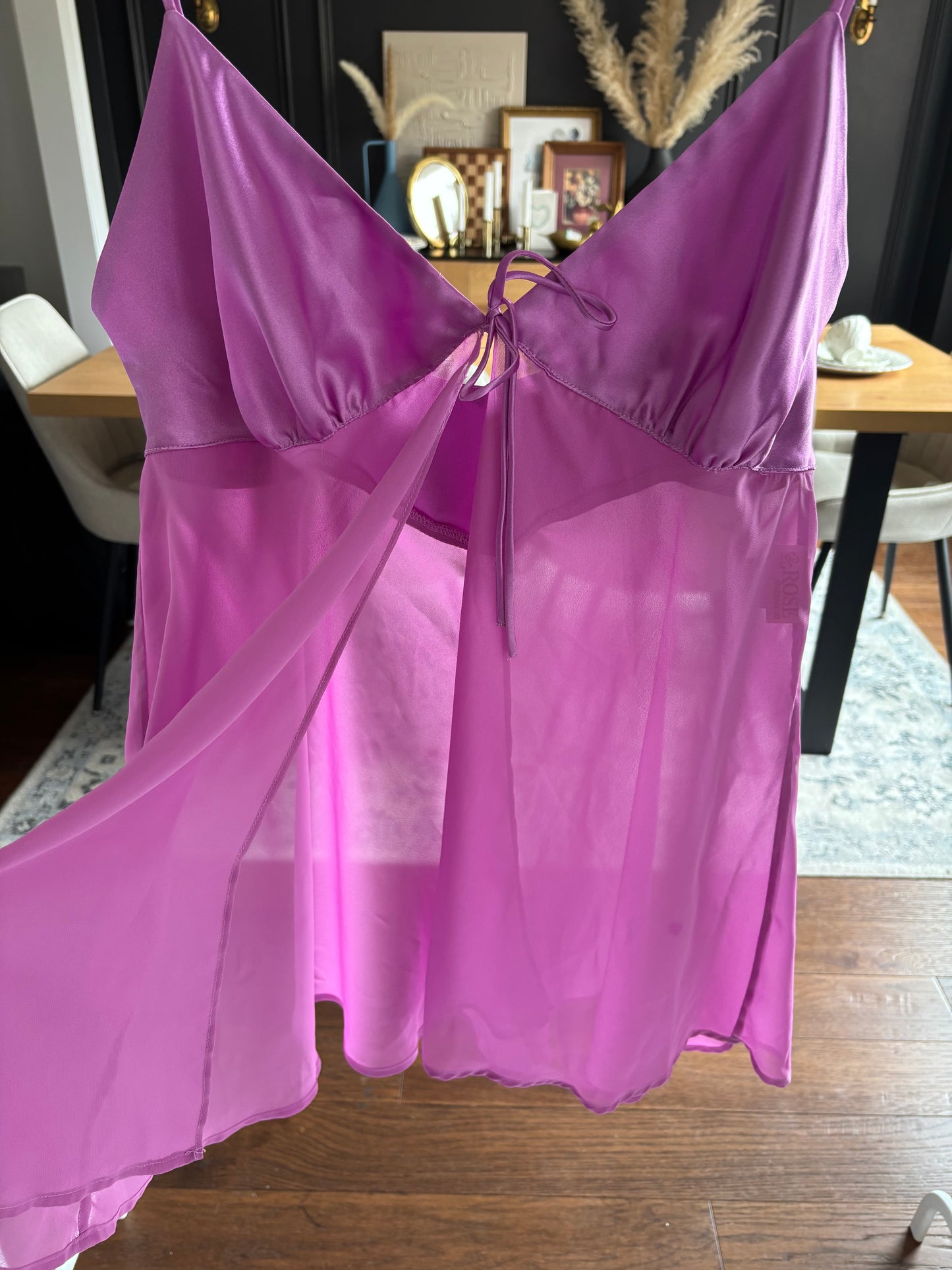 Magenta Open Front Babydoll Size XL