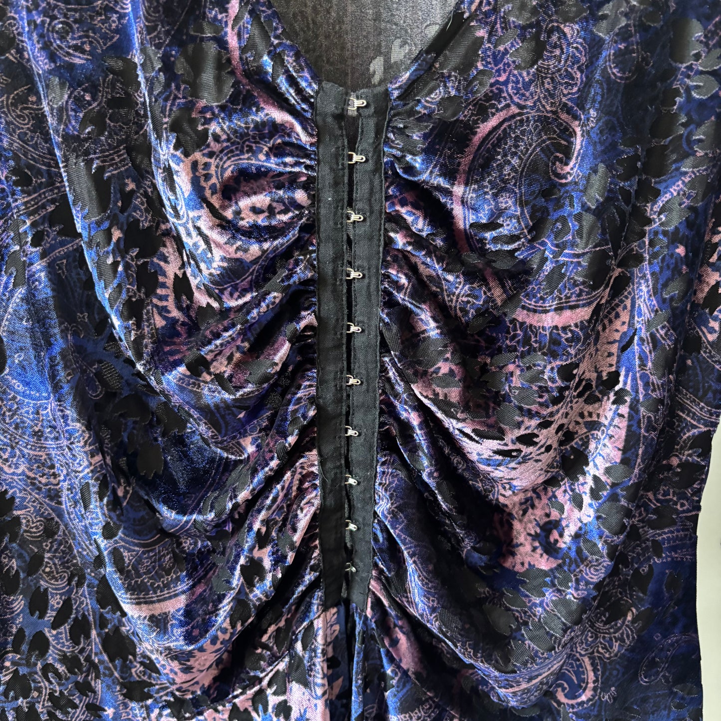 Vintage Velvet Paisley Blouse