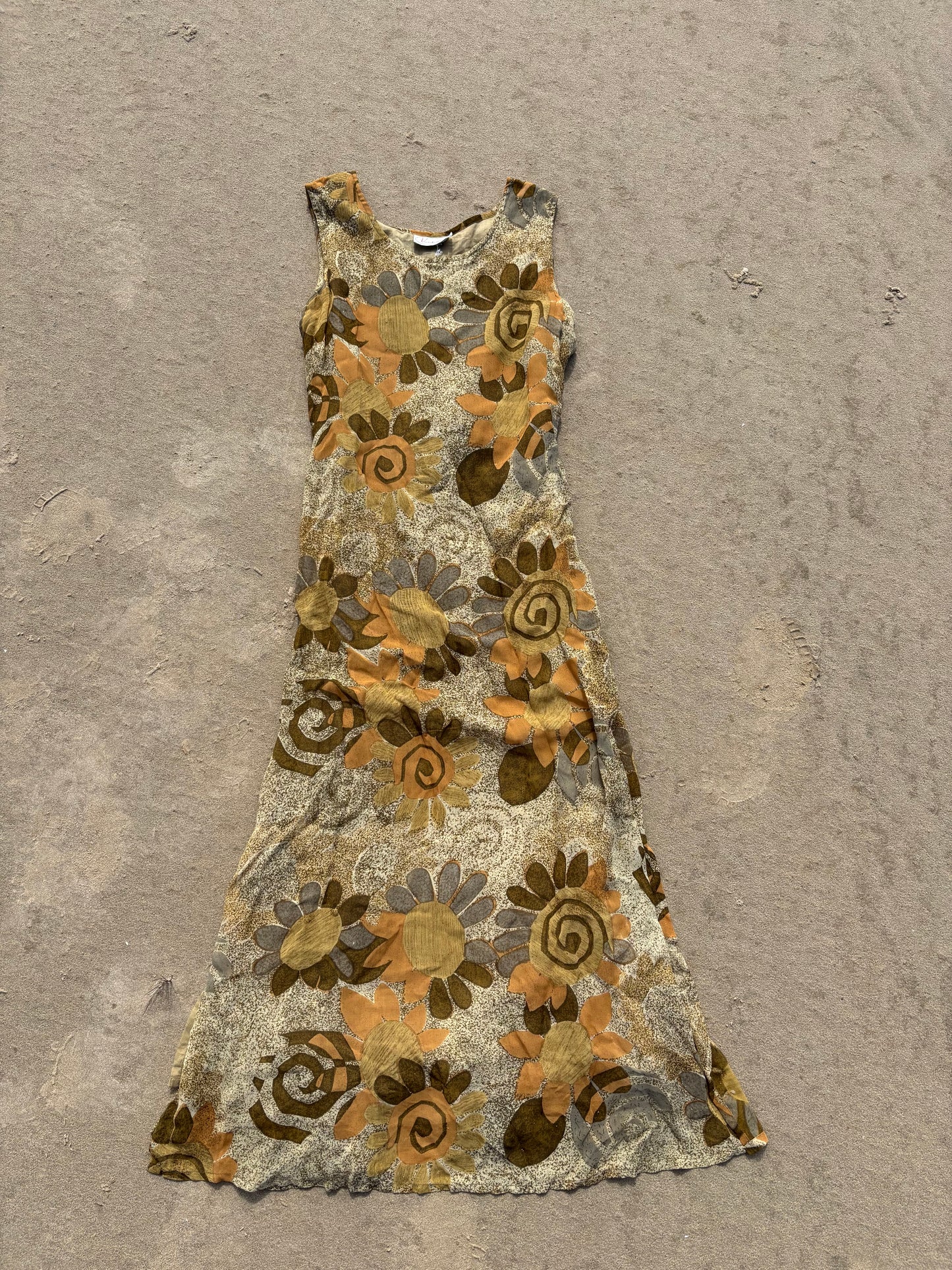 Vintage Sleeveless Sun Dress