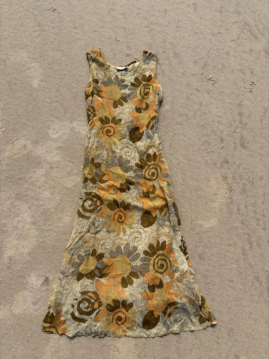Vintage Sleeveless Sun Dress