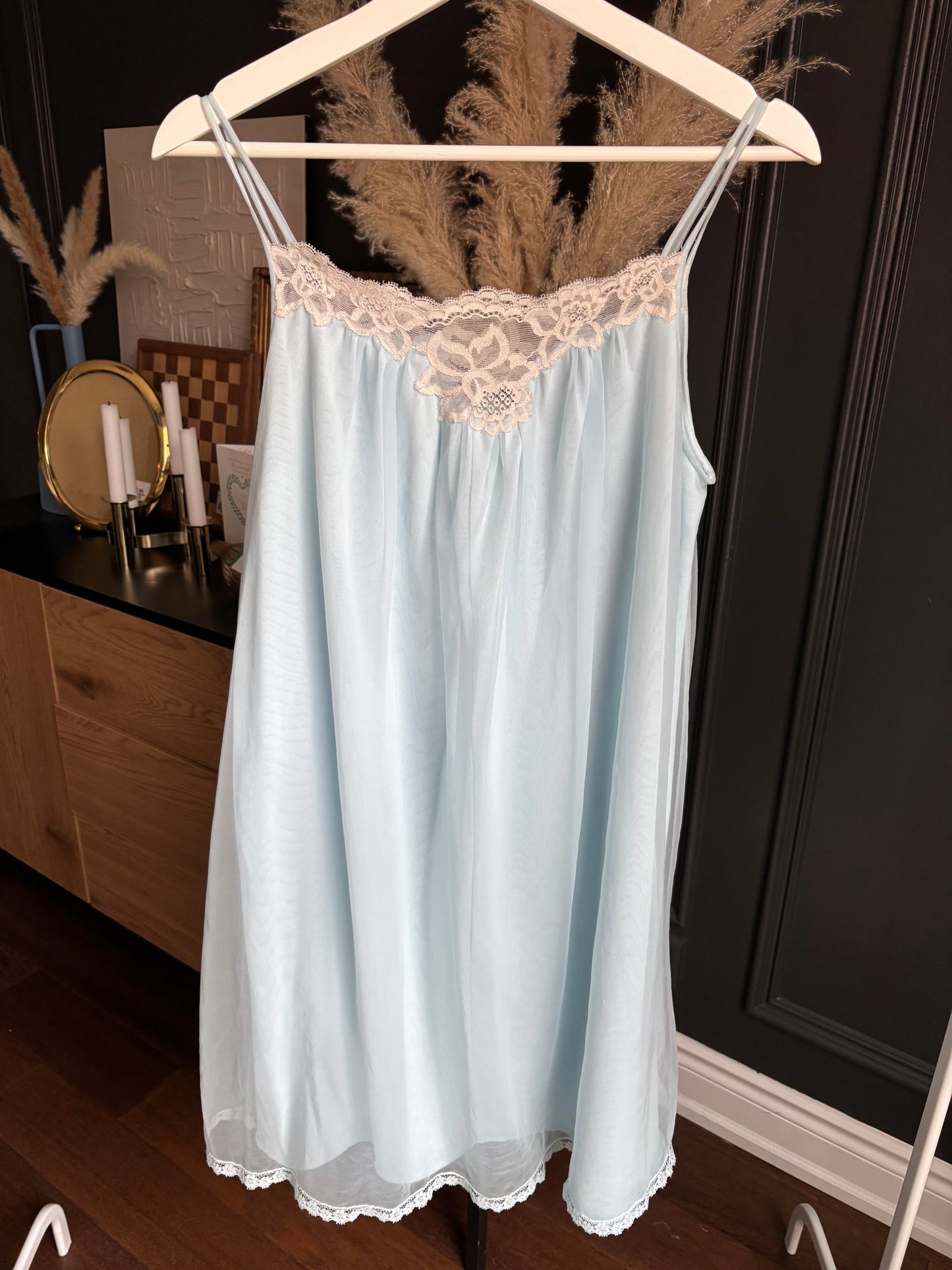 Vintage 2 Piece Blue Night Set Size S