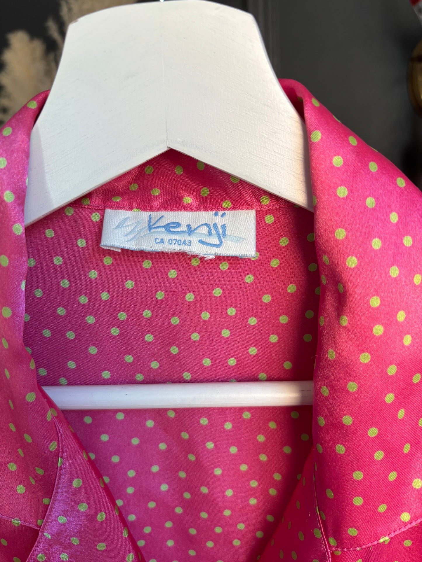 2 Piece Pink & Green Polka Dot PJ Set Size S