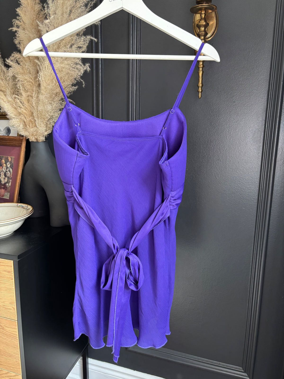 Purple Y2K Spaghetti Strap Top Size L