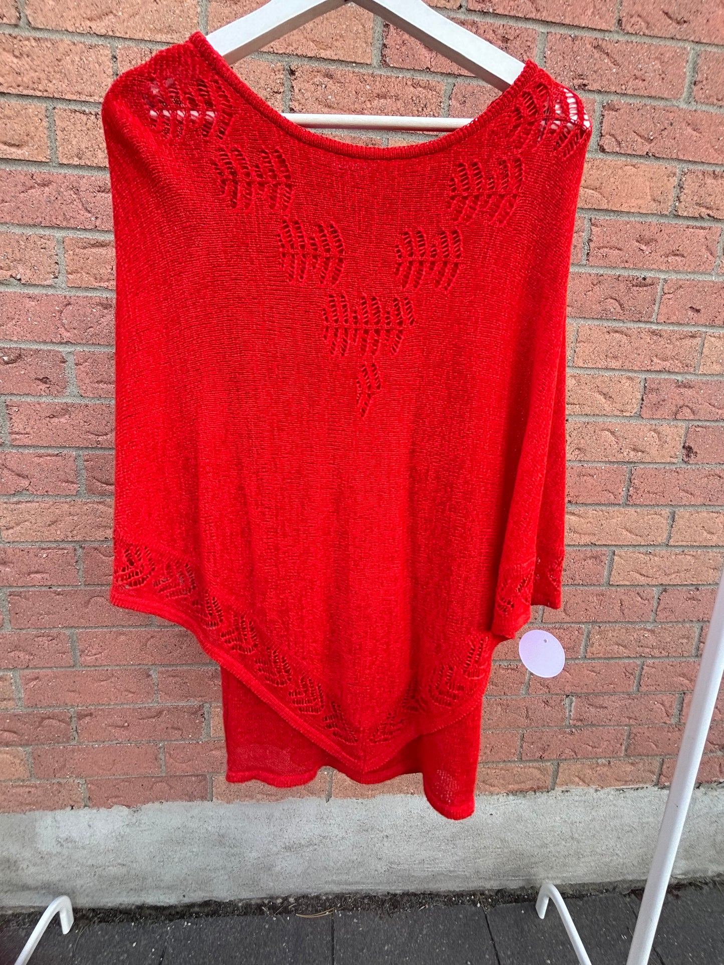 Red Hot Cape Dress Fits M