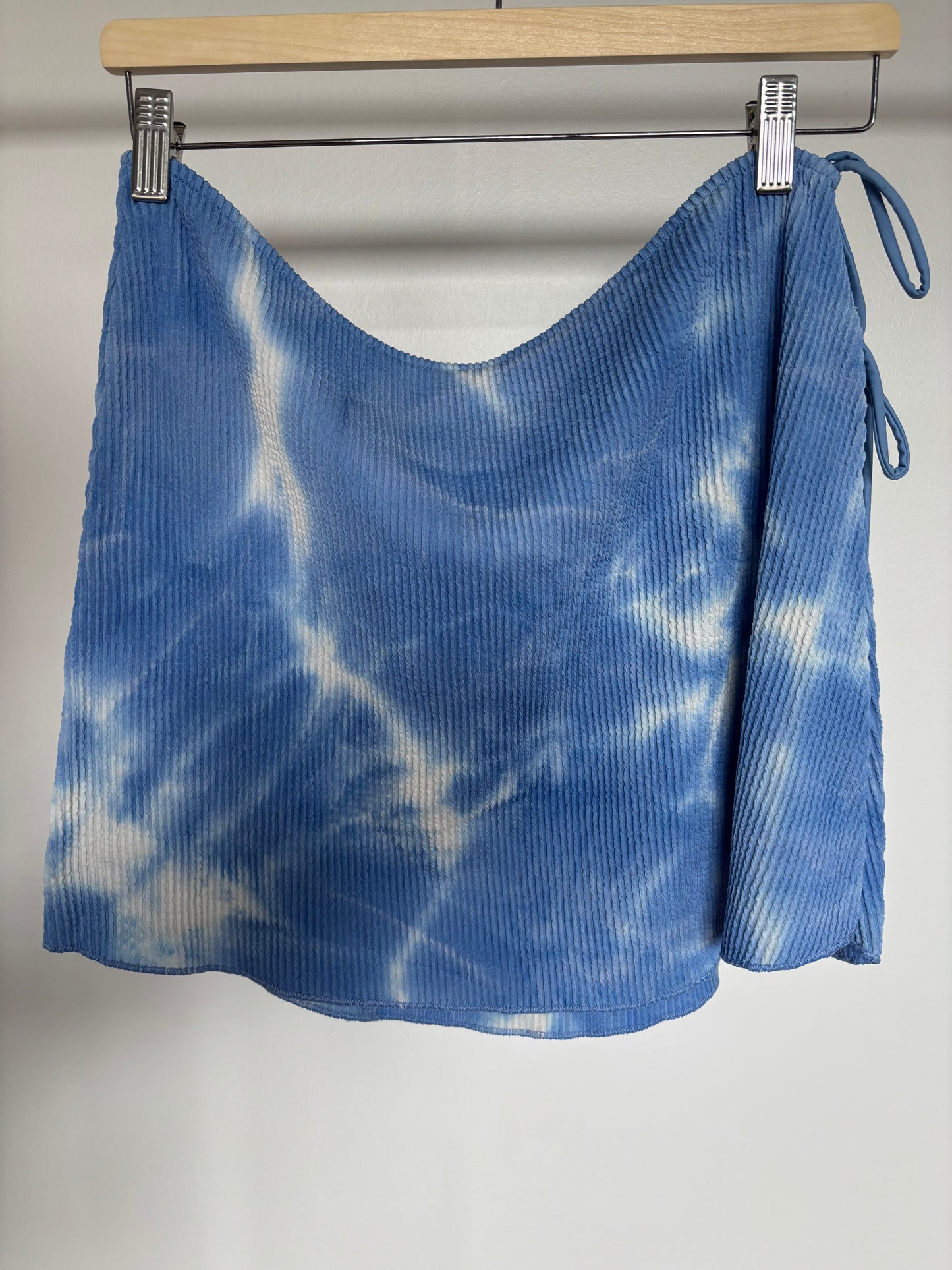Blue Print Swim Side Tie Skirt L/XL
