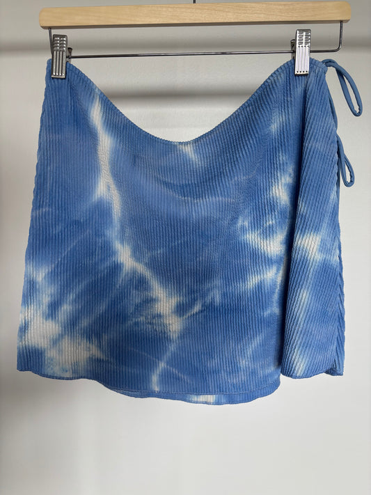Blue Print Swim Side Tie Skirt L/XL