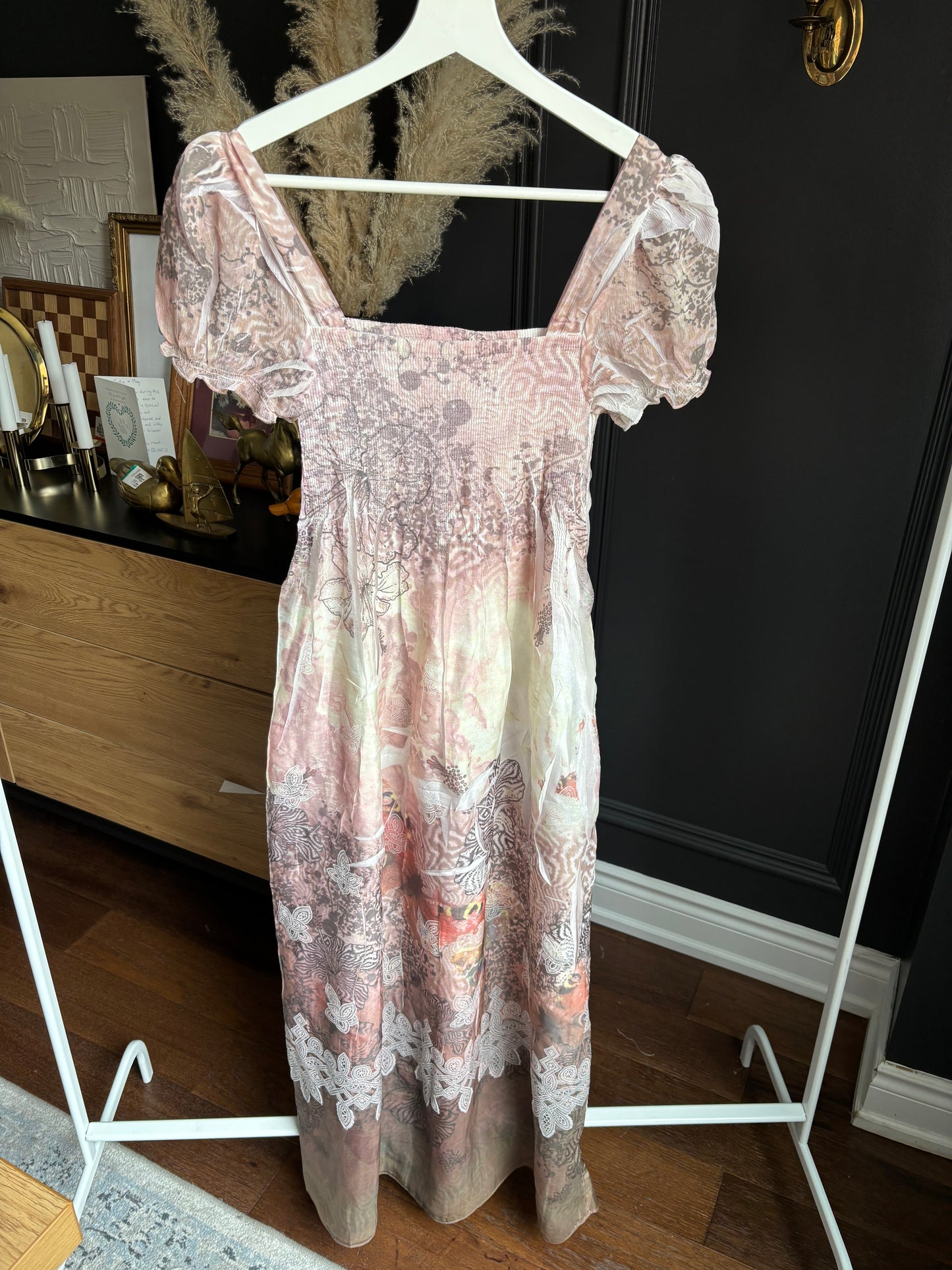 Long Print Dress Size OS