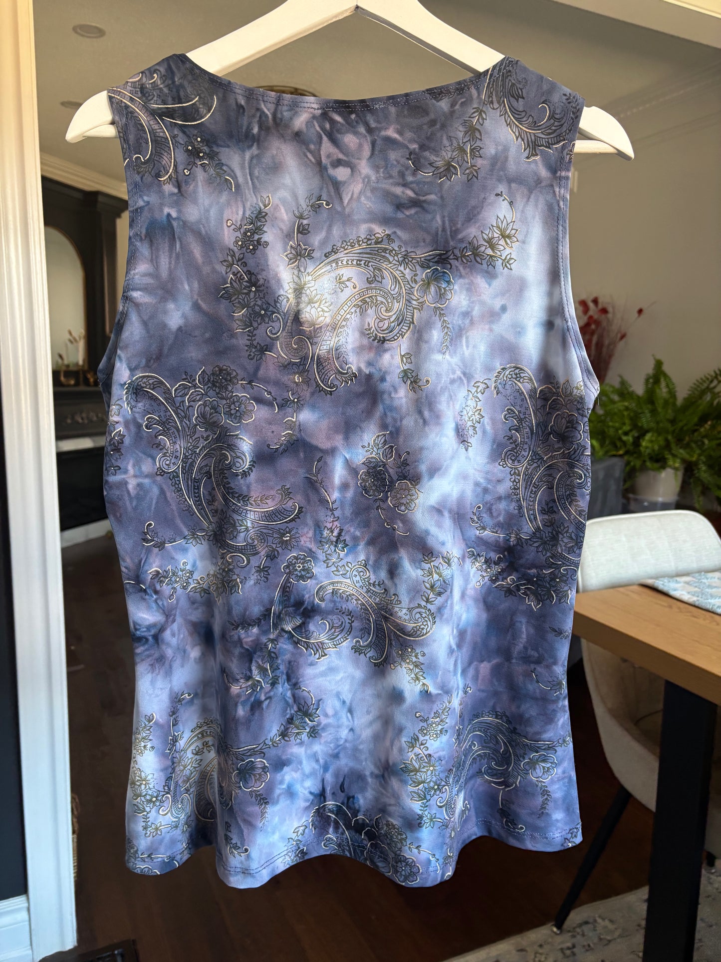 Paisley Buckle Tank Top Size L