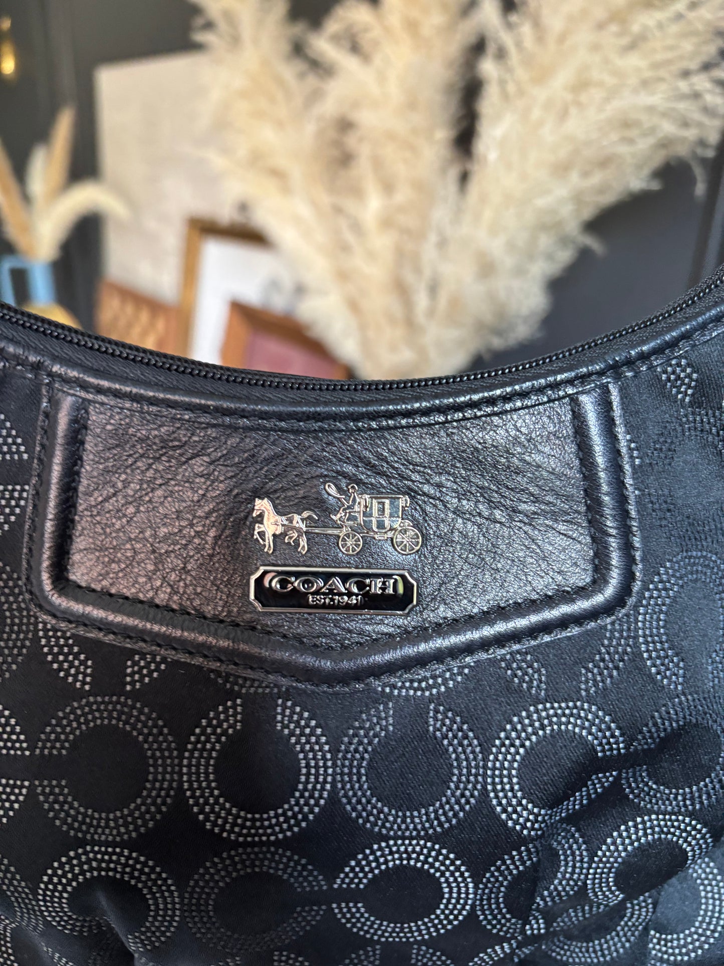 Coach Madison Signature Hobo Handbag