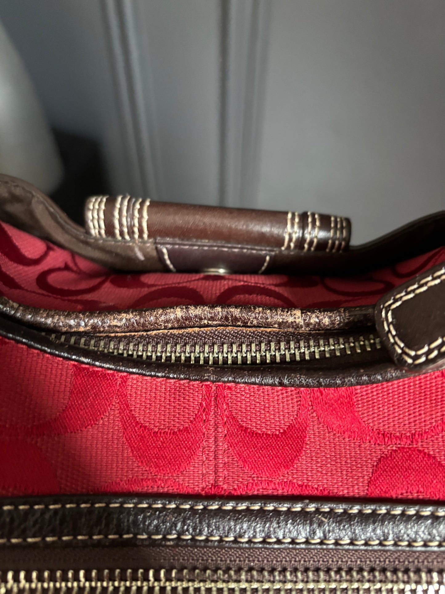 Coach Hampton Signature Hobo Shoulder Bag