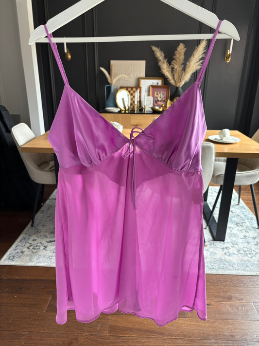 Magenta Open Front Babydoll Size XL