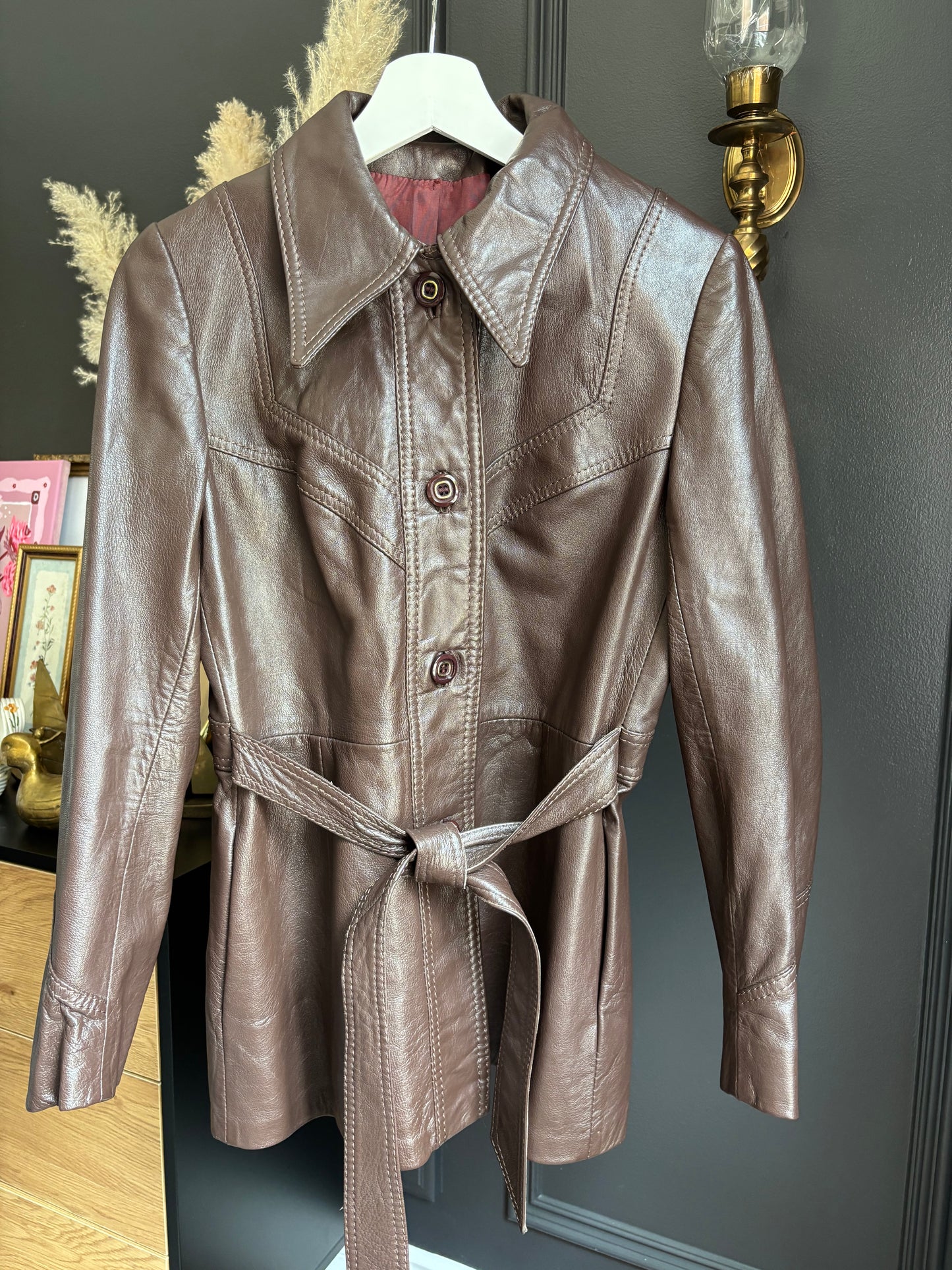 Canadian Vintage Genuine Leather Jacket Size S