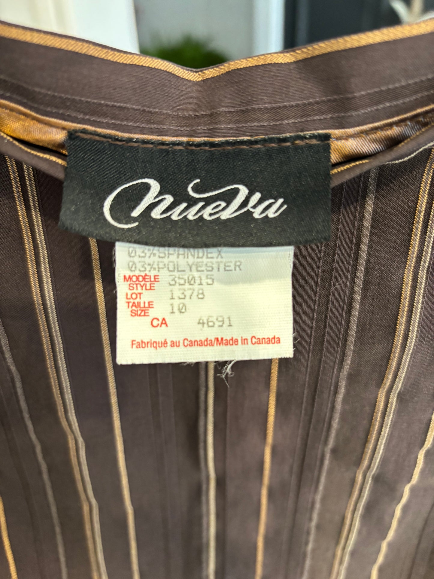 Brown Asymmetrical Zipper Skirt Size 10