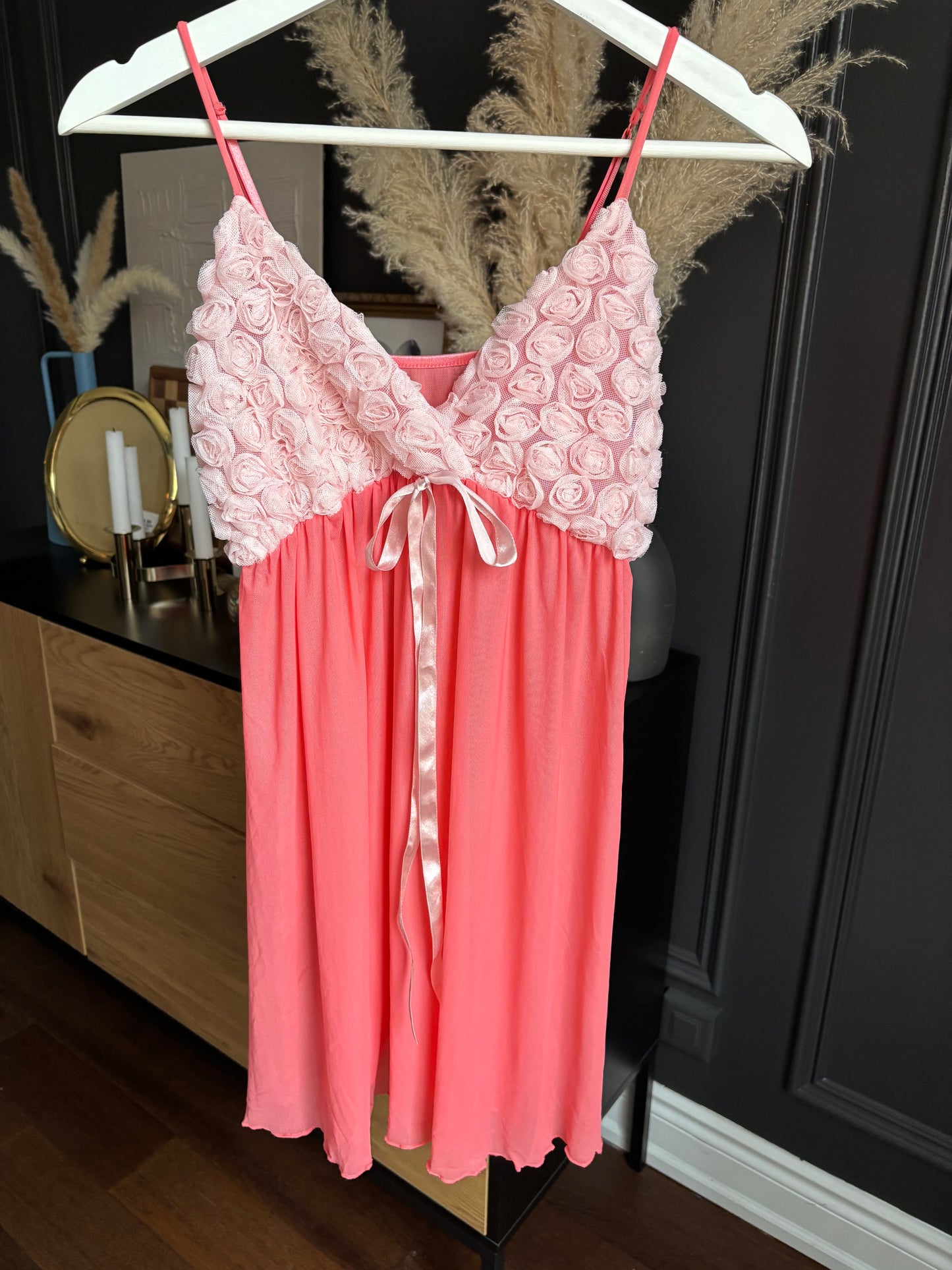 Coral Rose Detail Babydoll Size M