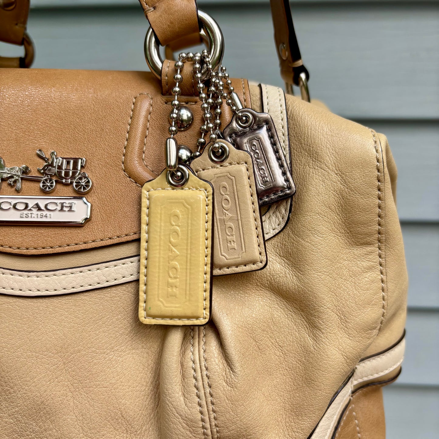 Leather Coach Handbag