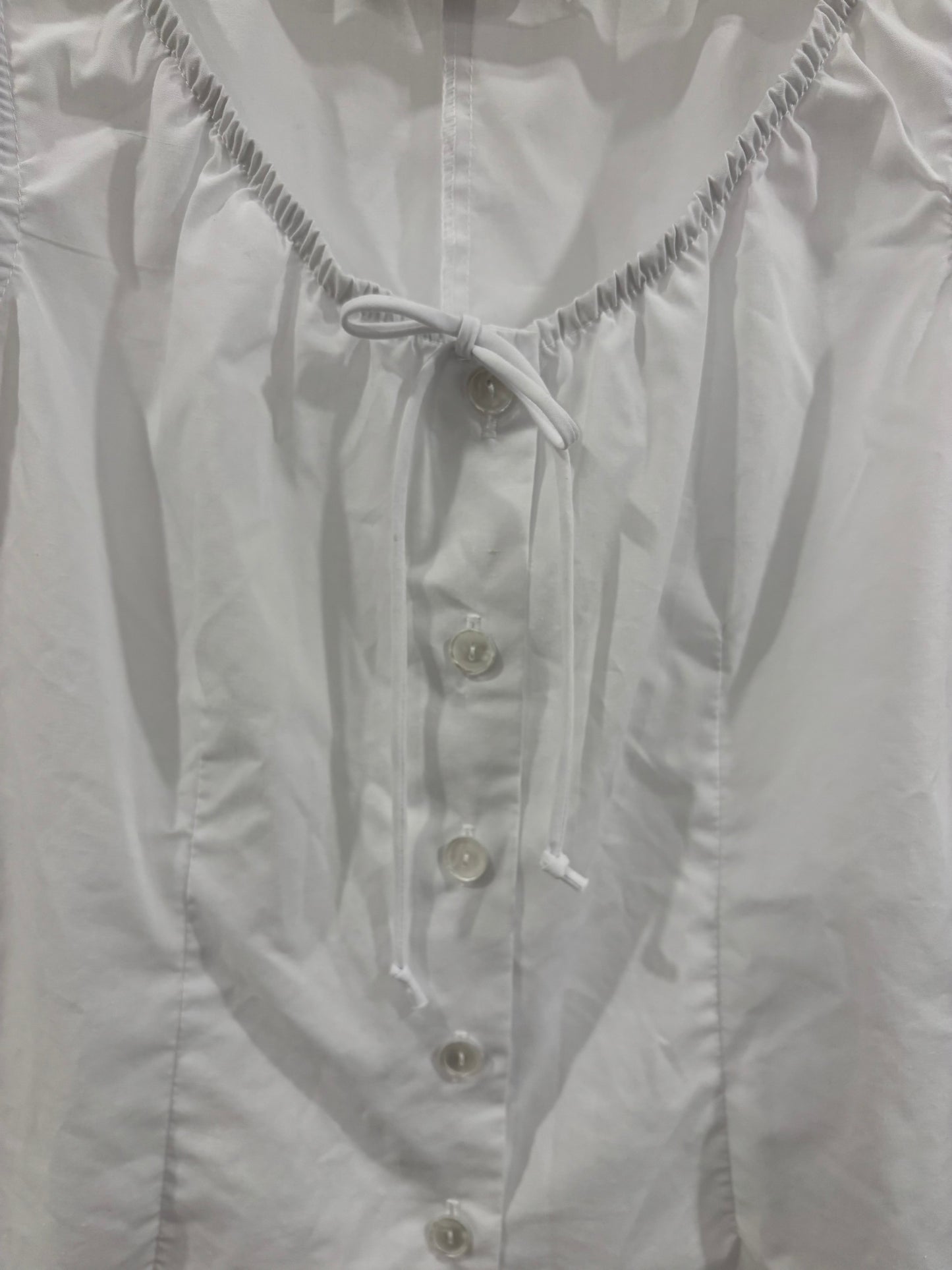 Vintage Button Down Sleeveless Blouse Size M