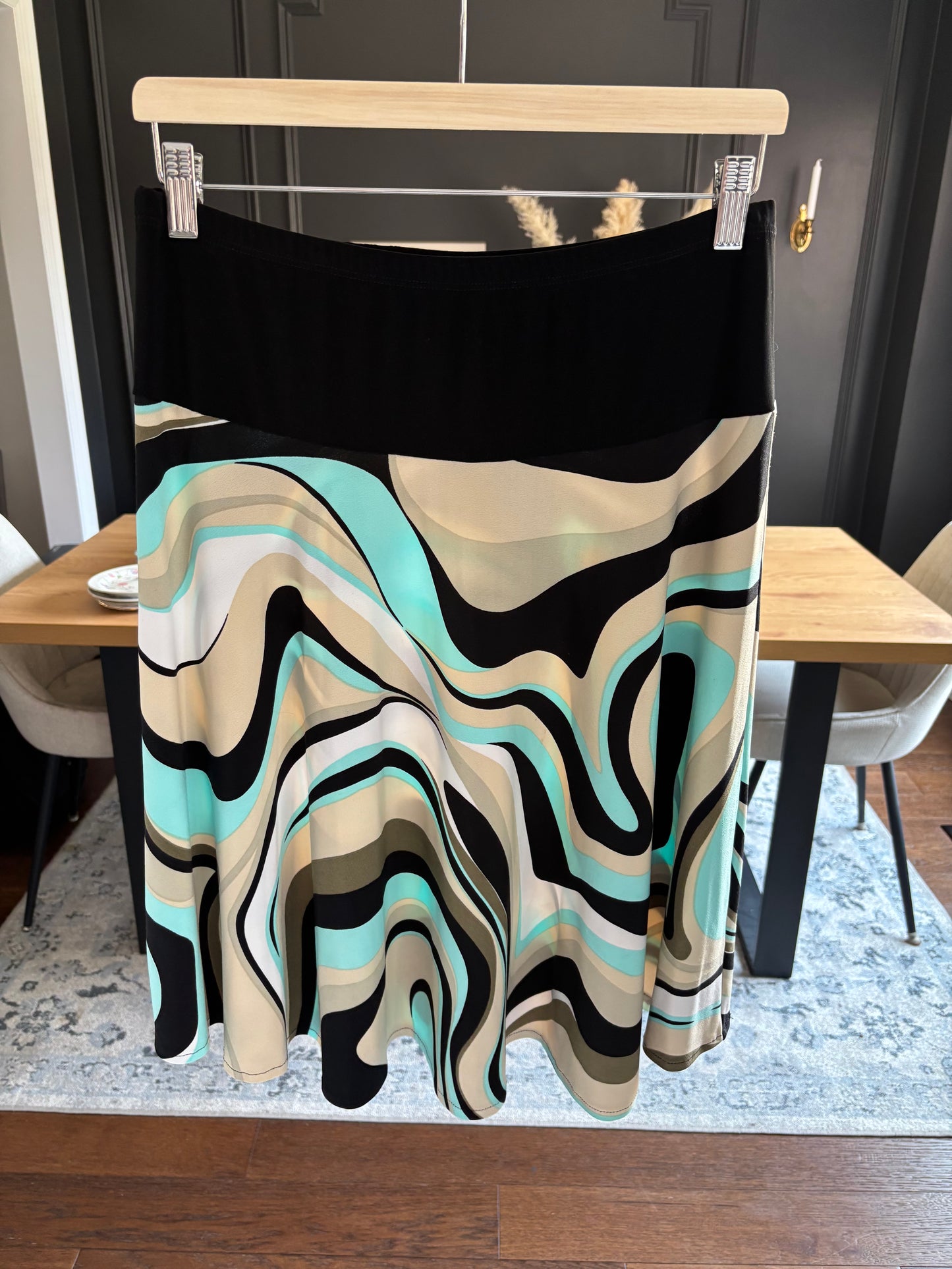 Midi Flared Y2K Skirt Size M