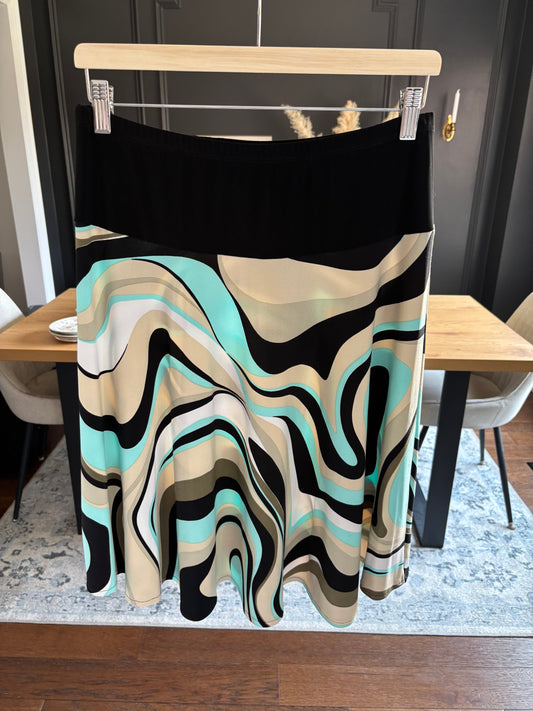 Midi Flared Y2K Skirt Size M