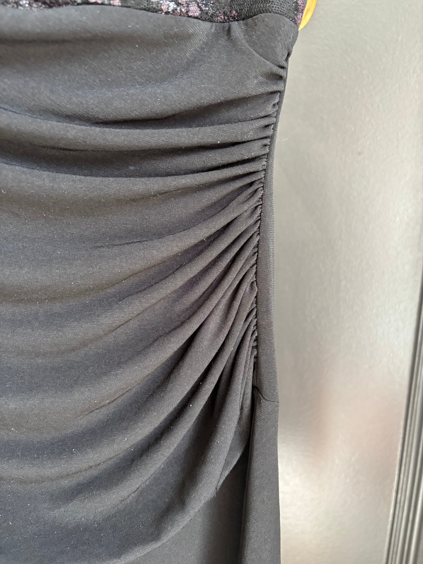 Y2K Black Halter Knee Length Dress Size M