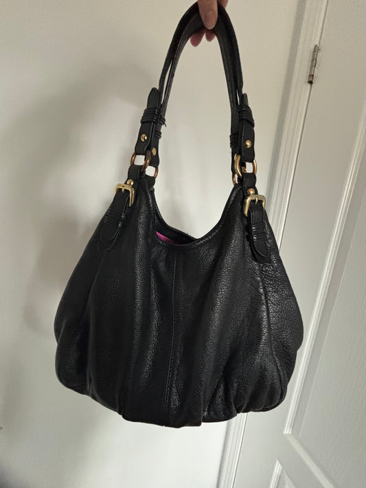 Danier Black Leather Shoulder Bag