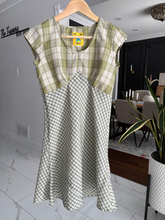 Green Plaid UNIF Dress Size M