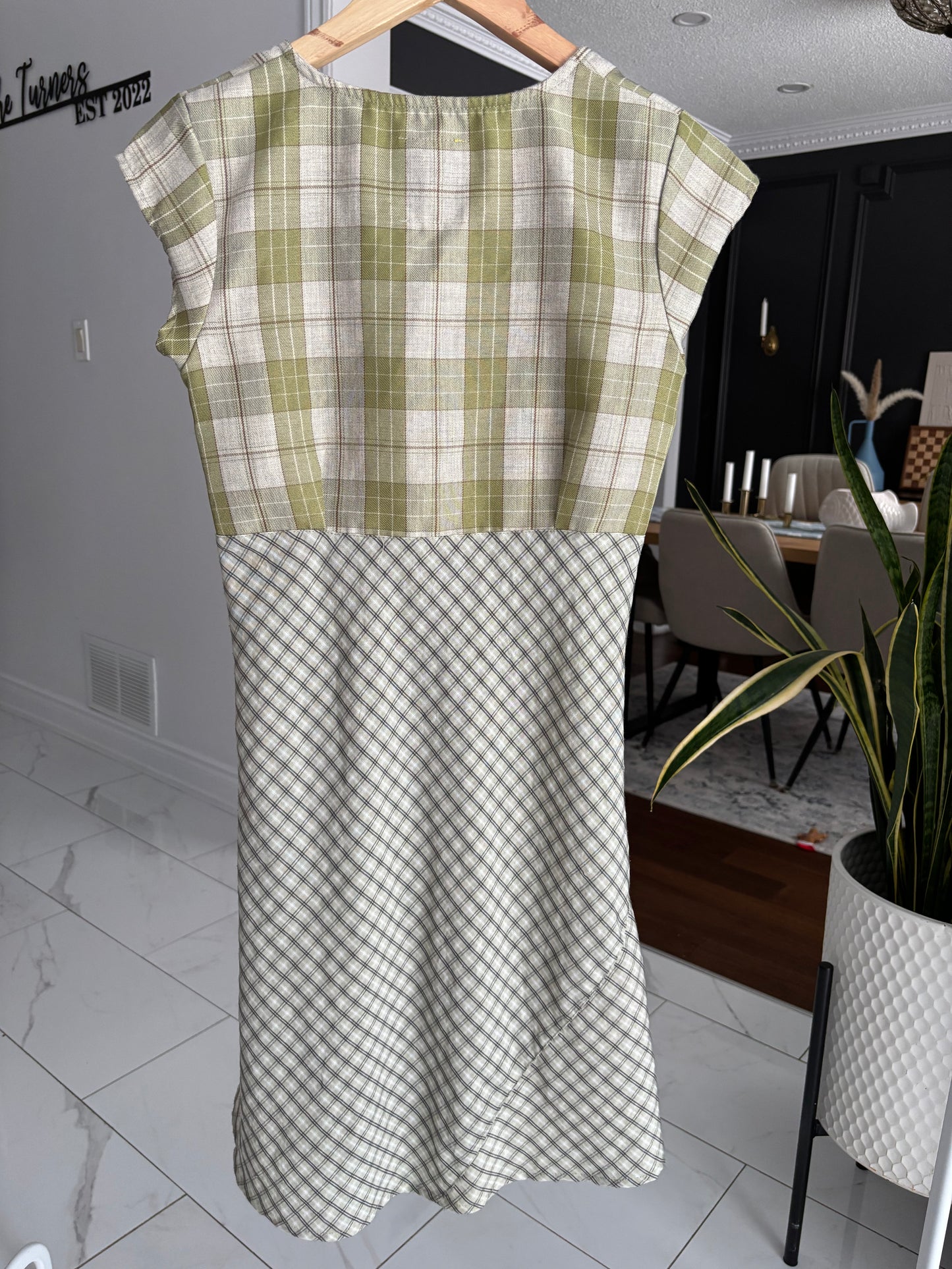 Green Plaid UNIF Dress Size M
